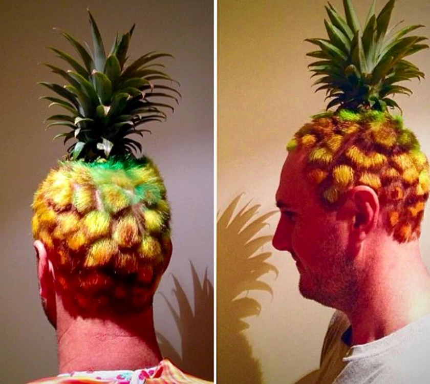Părul tuns în formă de ananas este o nouă modă?