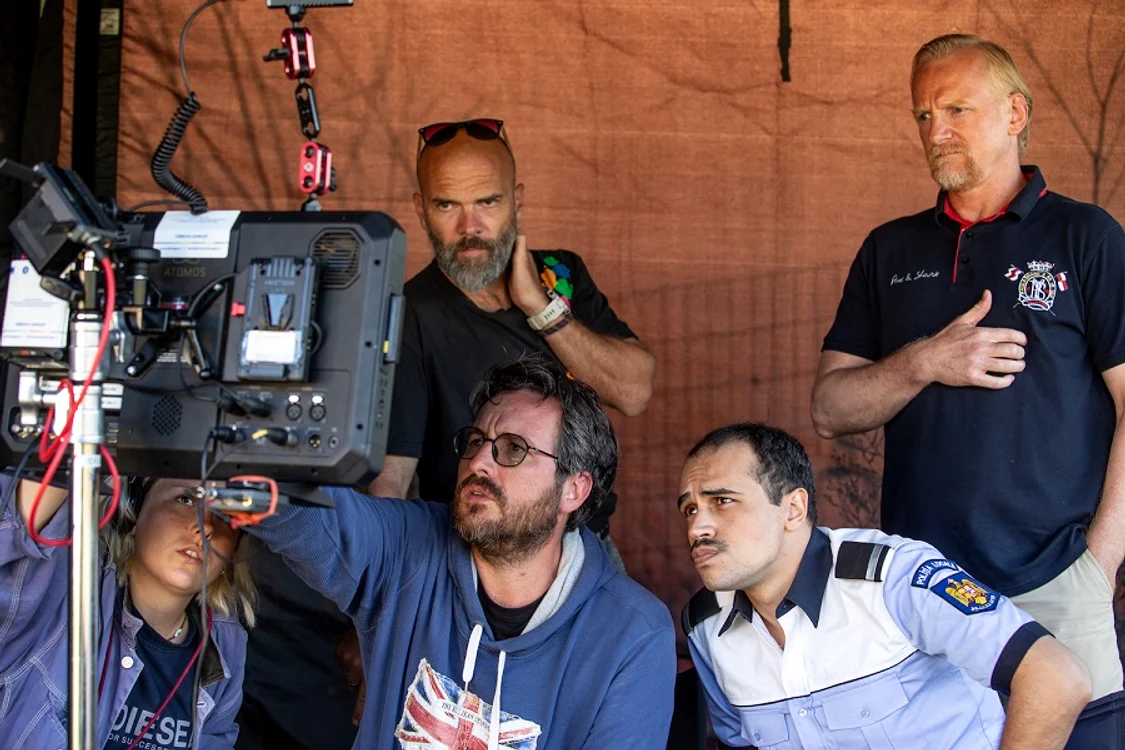 Pe platoul de filmare la Trei kilometri până la capatul lumii 