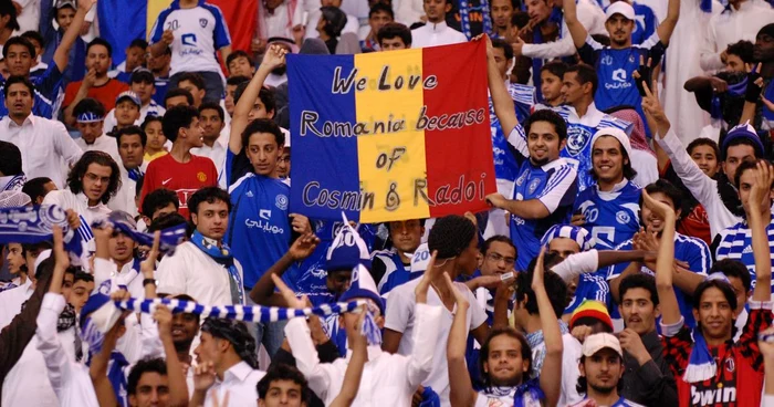 Pe vremea când la Al-Hilal se aflau Cosmin Olăroiu şi Mirel Rădoi, fanii saudiţi veneau la stadion cu steagul României