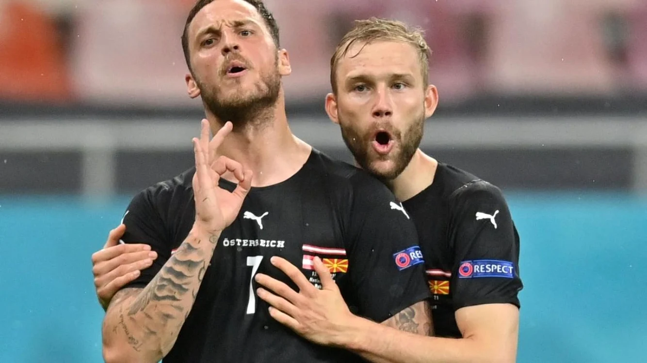 Arnautovic (prim-plan) a stabilit scorul final, la Bucureşti: Austria - Macedonia de Nord, 3-1
