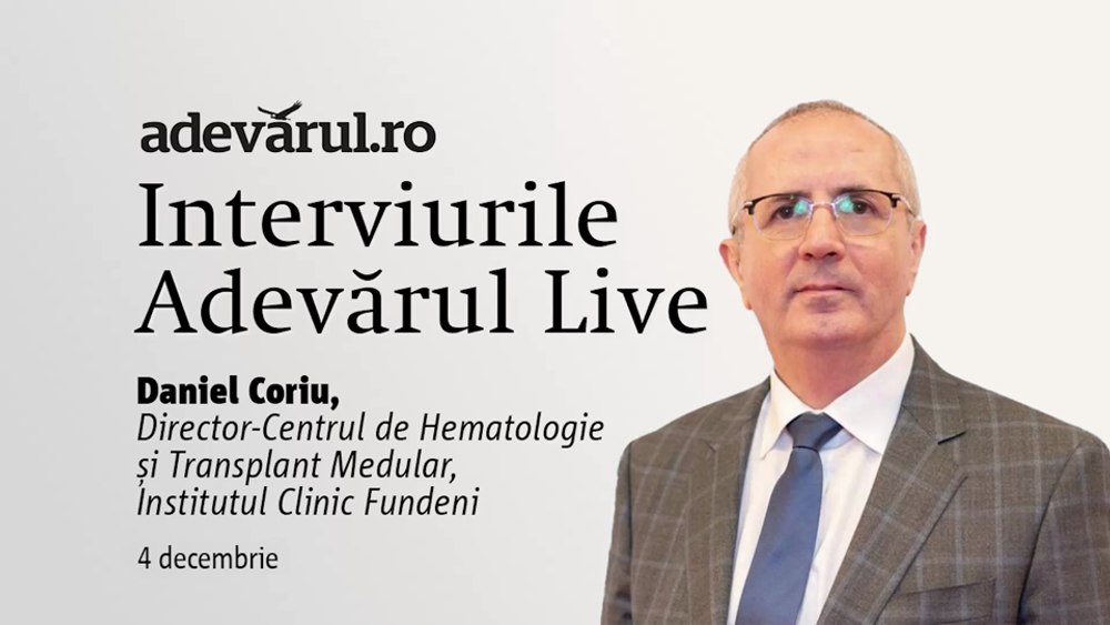 Cum îmbunătățim sănătătea pacienților cu anemie, cu Daniel Coriu, Președintele Societății Române de Hematologie