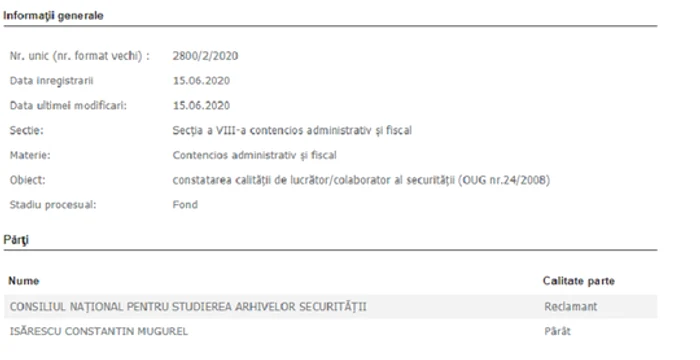 CNSAS a cerut în instanţă „constatarea calităţii de colaborator al Securităţii” pentru Mugur Isărescu