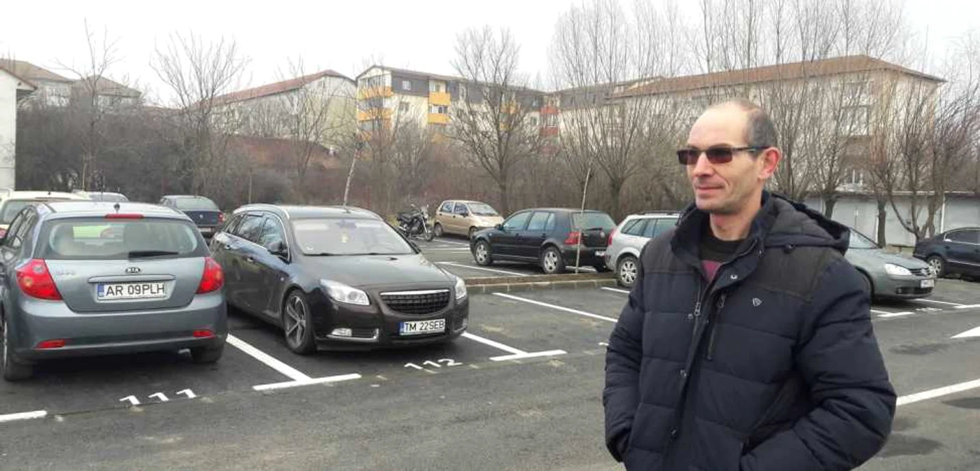 Gheorghe Bodeanu a sacrificat doi ani din viaţă pentru a avea o parcare civilizată FOTO Ş.Both