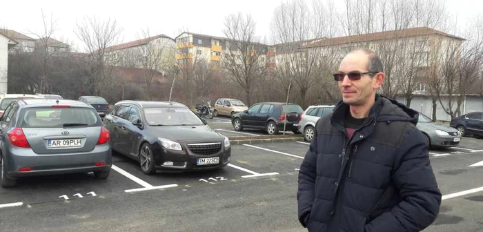 Gheorghe Bodeanu a sacrificat doi ani din viaţă pentru a avea o parcare civilizată FOTO Ş.Both