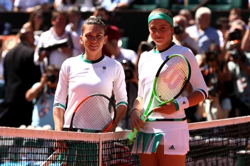 Simona Halep - Jelena Ostapenko în finala feminină de la Roland Garros / FOTO Guliver / GettyImages / 10 iun 2017