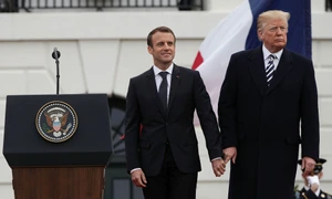 President Trump And First Lady Melania Trump Welcome President Macron And Mrs  Macron To The White House jpeg
