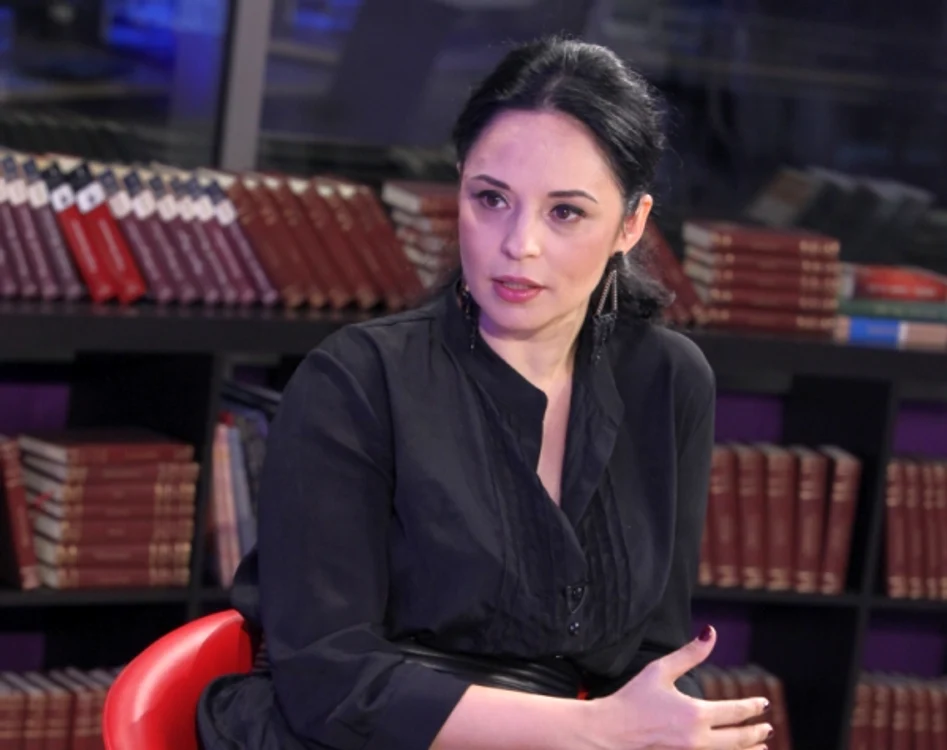 Andreea Marin, în studioul Adevărul HoldingFoto: Sever Gheorghe