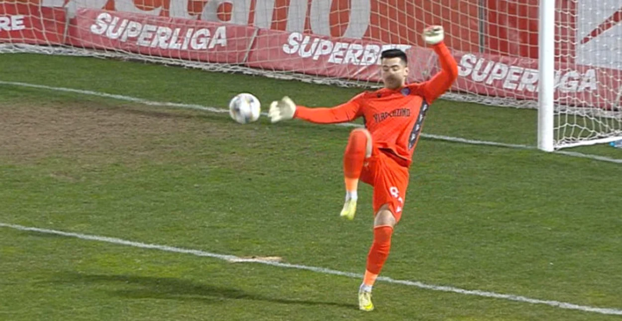Cătălin Căbuz și-a îngropat echipa cu eroarea sa. Captură TV DigiSport