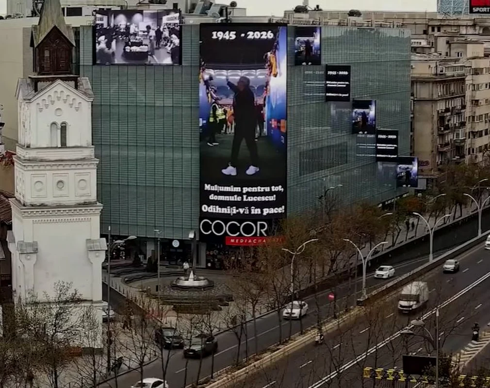 Imaginile care au apărut pe Magazinul Cocor din Capitală / foto: Echipa Națională de Fotbal