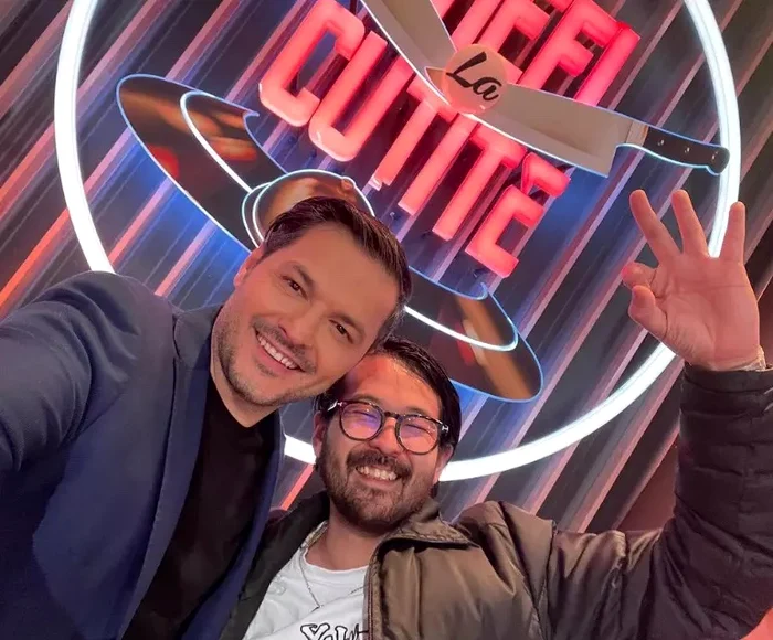 Japonezul Rikito,  alături de Liviu Vârciu