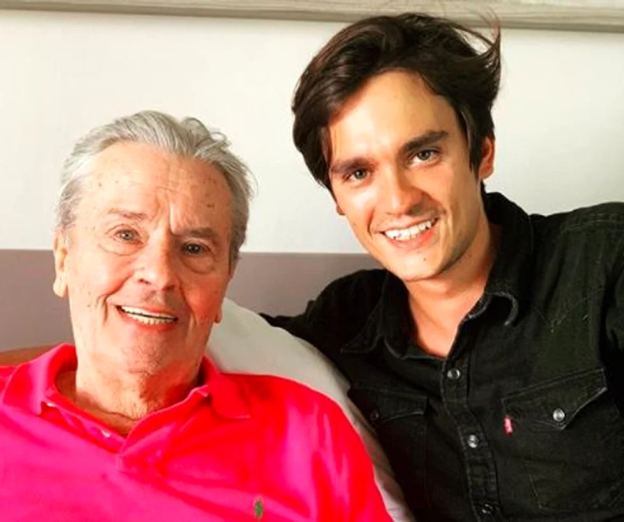 Alain Delon cu fiul său, Alain-FabienFoto: Instagram