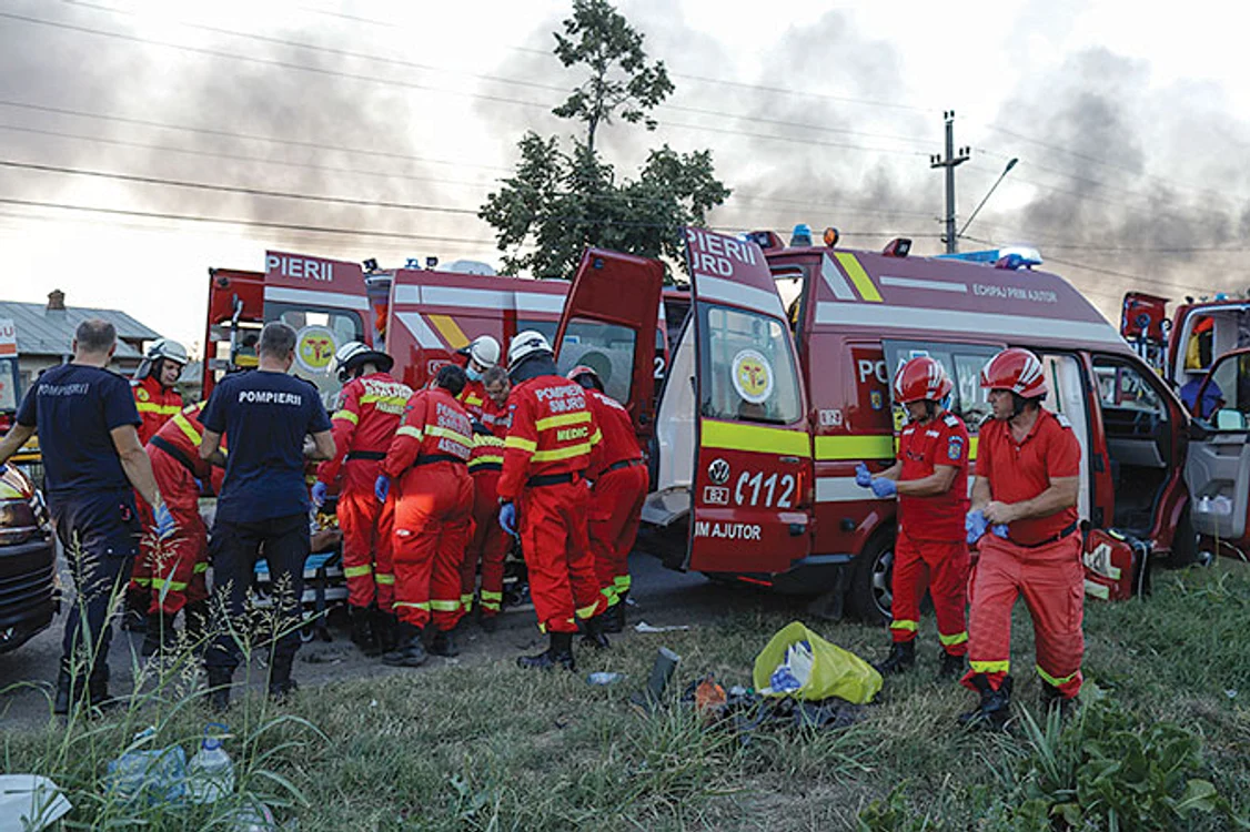56 de răniţi au fost  după explozii. FOTO: InquamPhotos