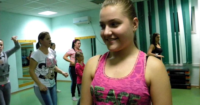 Ana-Maria Dumitru este cea mai tânără instructoare de zumba din România. FOTO Dana Mihai