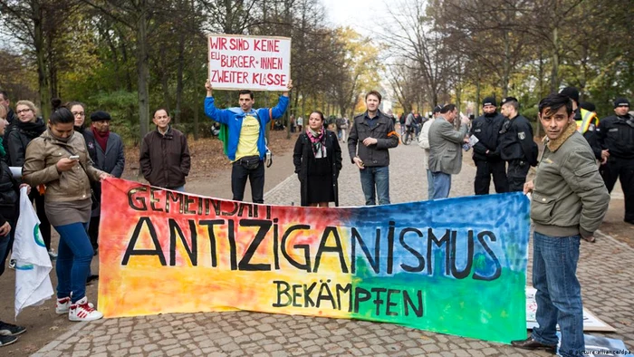 Protest împotriva antiţiganismului la Berlin