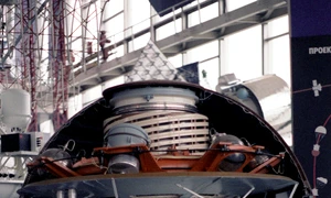 Cut away model of a Soviet Venera 12 lander jpg