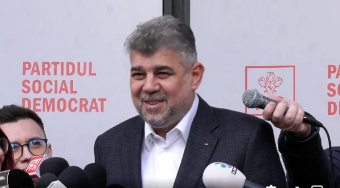 Ciolacu a făcut declarații, luni, la sediul PSD. FOTO captură video Facebook PSD