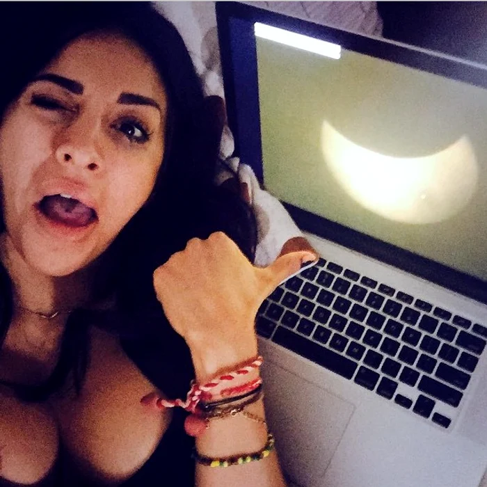 Ruby s-a fotografiat cu eclipsa de soare în patFoto: Arhiva personală