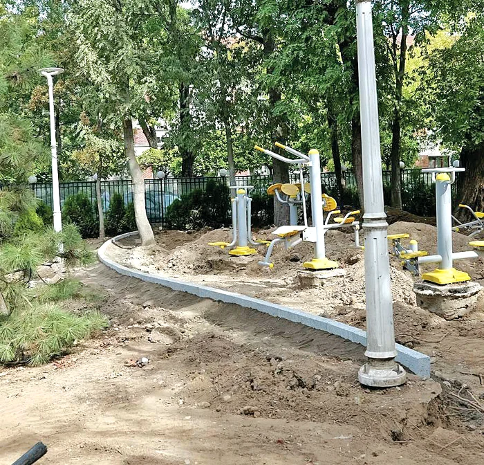 Parcul va fi refăcut  în două etape  pentru a nu afecta  accesul publicului