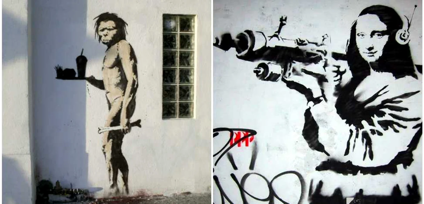 Mona bazooka în viziunea lui Banksy, un artist plin de contradicţii