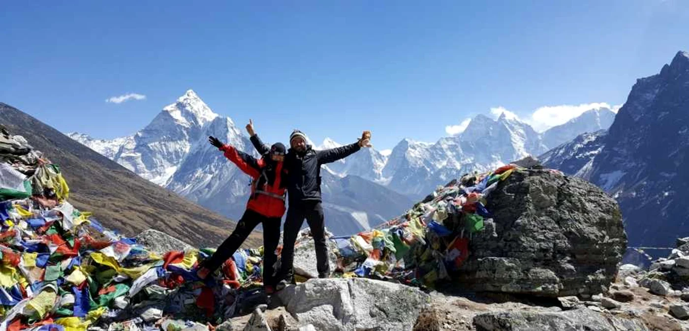 Alexandra Mazilu şi Sorin Fitu au fost pe Himalaya FOTO arhivă personală