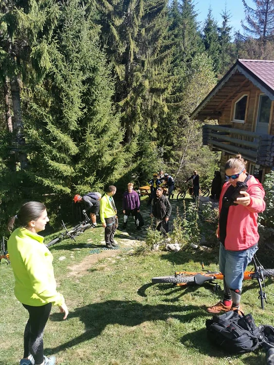 Traseul pe biciclete, pe cărări de munte