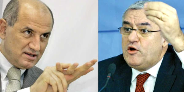 George Copos (stânga) spune că încearcă să ajungă la o înţelegere cu Dan Ioan Popescu 