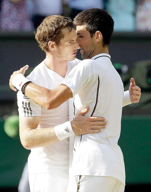 Andy Murray şi Novak Djokovic