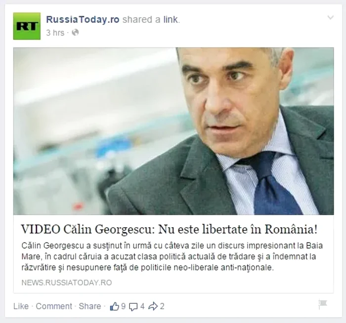 Russia Today România, 17 martie 2015. FOTO substack.com
