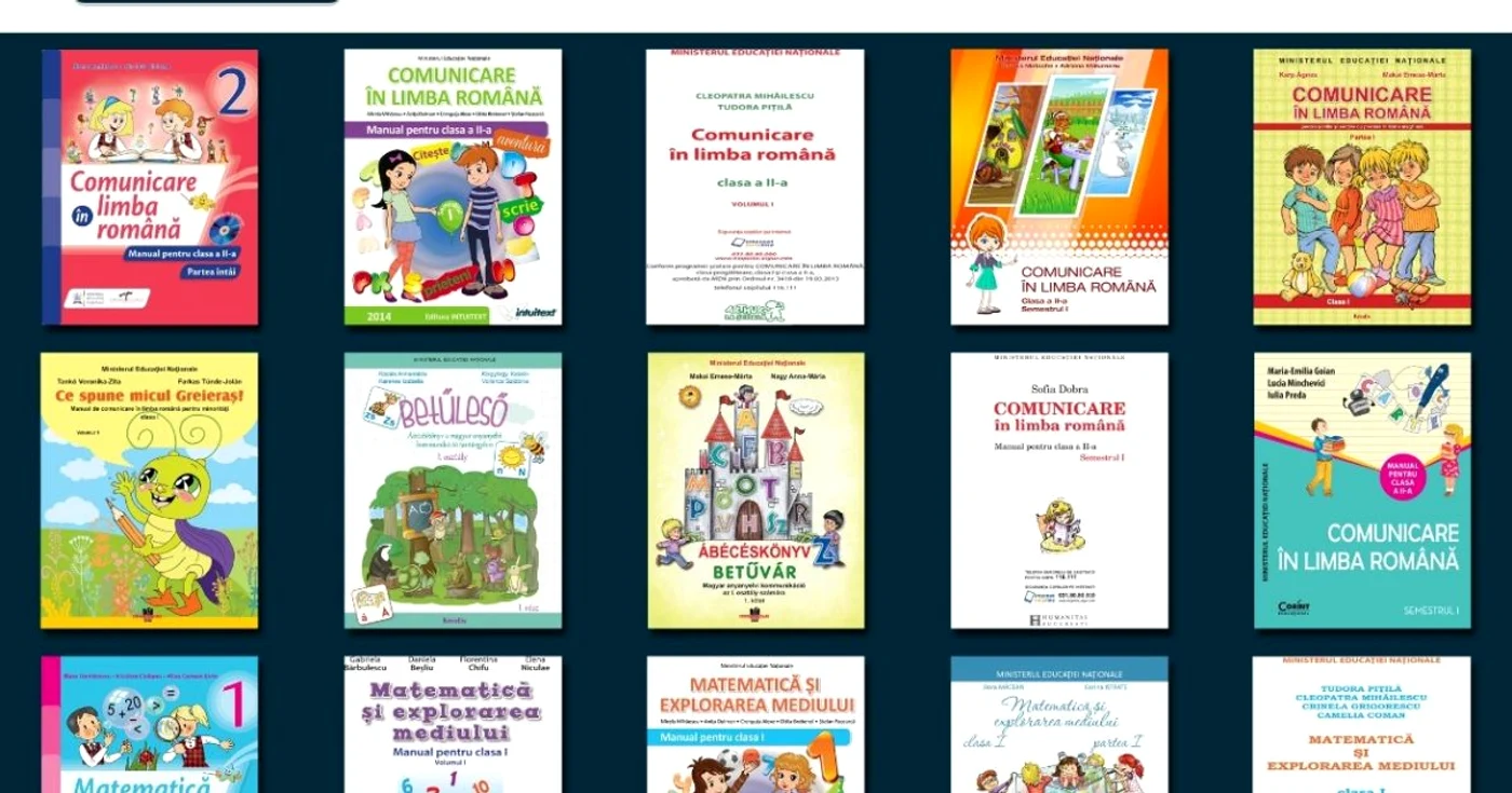 Noile manuale şcolare pentru clasele I şi a II-a au fost publicate pe site-ul manuale.edu.ro    FOTO: manuale.edu.ro