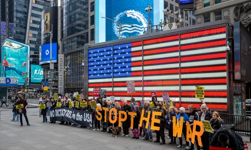 Protest New York - opriti razboiul in iran FOTO Profimedia