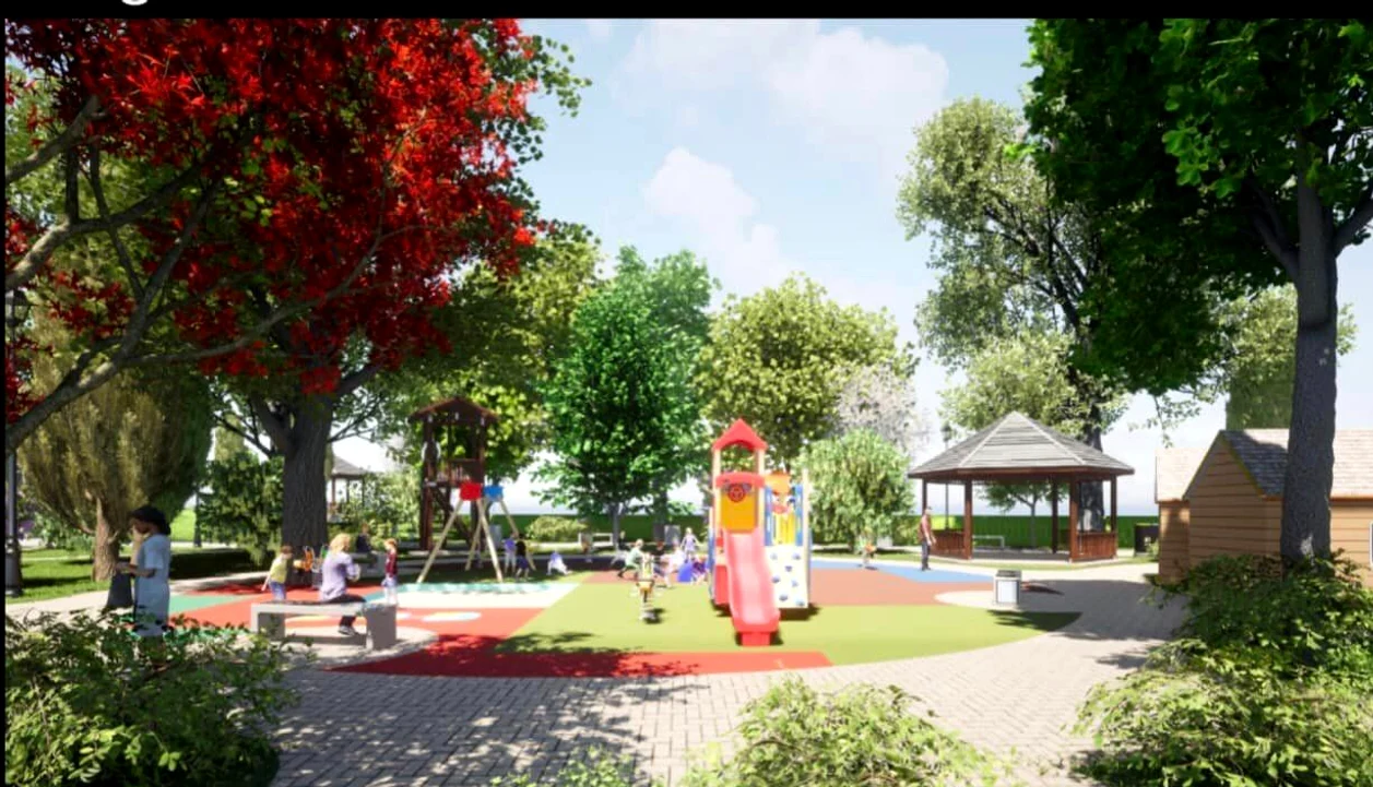 Așa va arăta după modernizare Parcul Trandafirilor FOTO Facebook PM Fetești