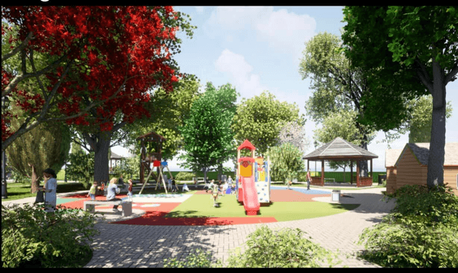 Așa va arăta după modernizare Parcul Trandafirilor FOTO Facebook PM Fetești