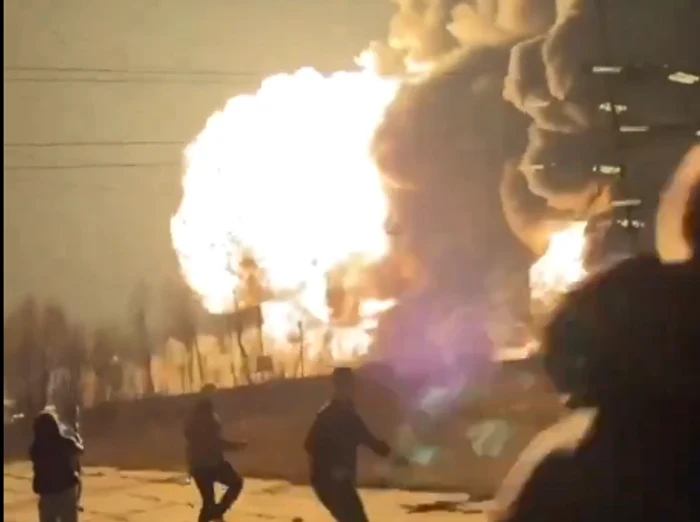 Forțele ucrainene au lovit rafinăria de petrol din Reazan FOTO Captură video