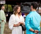 Ioana Blaj și Dima Trofim pe platoul de filmare al serialului „Iubire cu parfum de lavandă”. FOTO: Antena 1