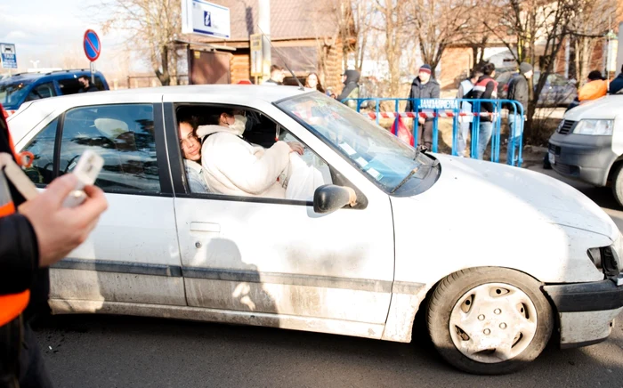 Refugiaţi ucraineni sosind în România FOTO Andrei Luca / Adevărul