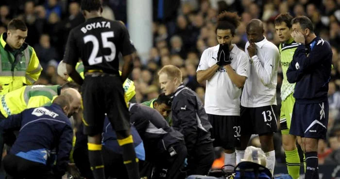 Fabrice Muamba, la un pas de moarte FOTO AFP/Getty Images