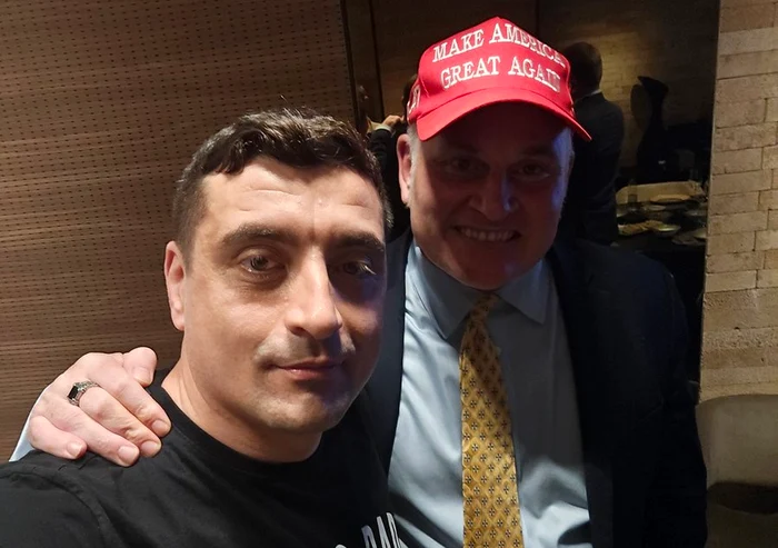 George Simion și Brian Brown. FOTO X Brian Brown