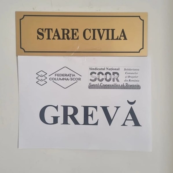 Grevă de avertisment în administraţia locală: peste 1.500 de comune vor fi afectate