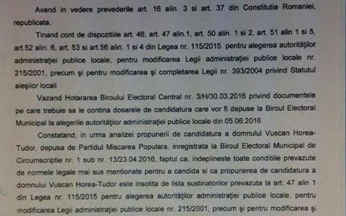 Document inscriere alegeri