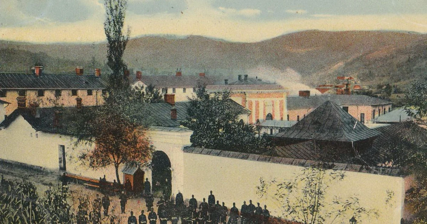 Penitenciarul din Ocnele Mari. Foto din arhiva Direcţiei Judeţene pentru Cultură şi Patrimoniu Vâlcea.
