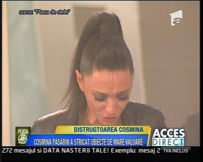 Cosmina Păsărin, captură Video Antena 1