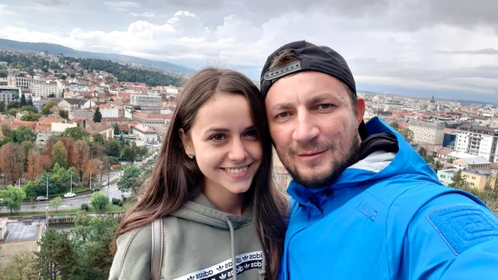 Marian Godină și soția lui, Georgiana / foto: arhiva personala