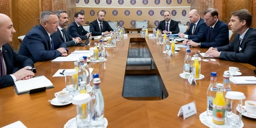 Nicolae Ciuca si reprezentantii Camerei de Comert Germana FOTO gov.ro