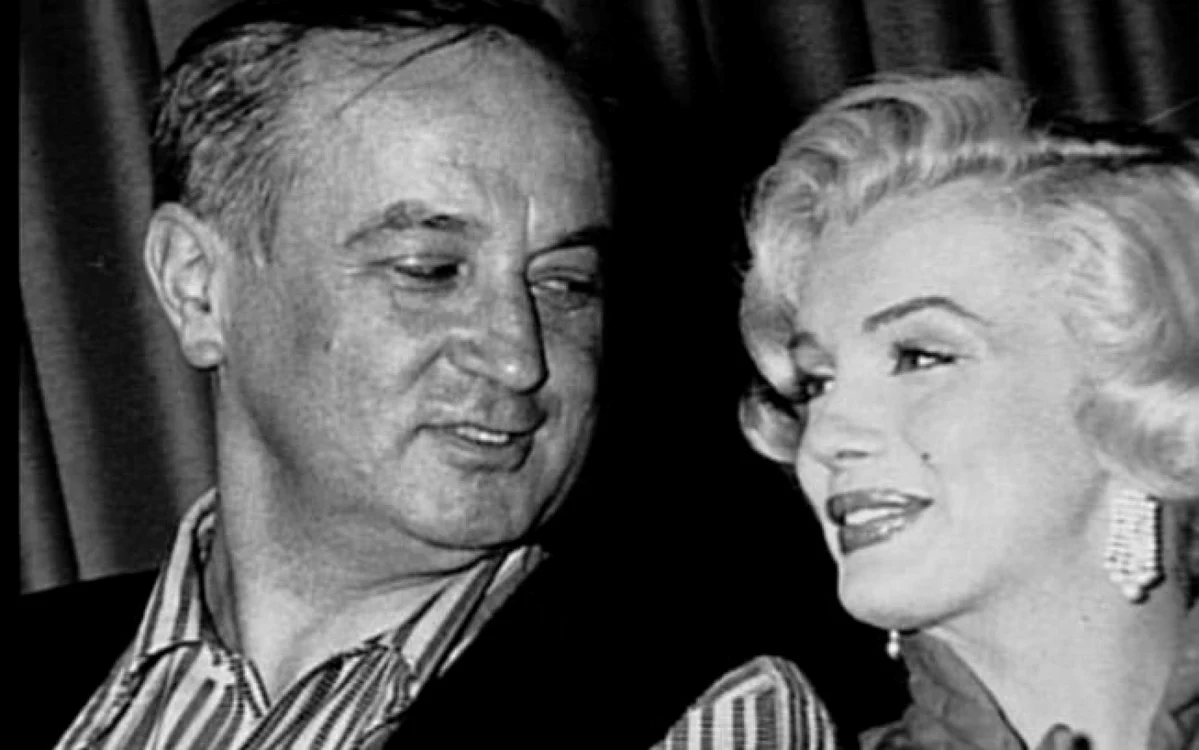 Jean Negulesco, alături de faimoasa Marylin Monroe FOTO Pinterest.com