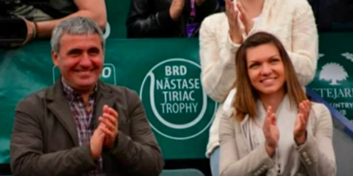 Gheorghe Hagi și Simona Halep FOTO Facebook Marian Ghioca 