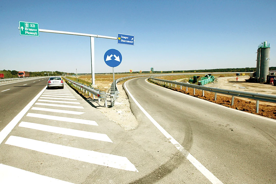Ieşirea  spre Snagov  este singura  care a fost dată  în folosinţă
