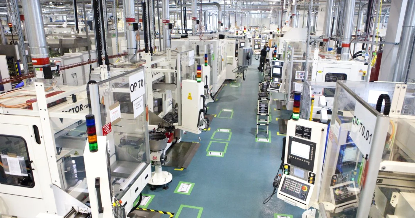 Zona de producţie a fabricii Delphi din Iaşi 