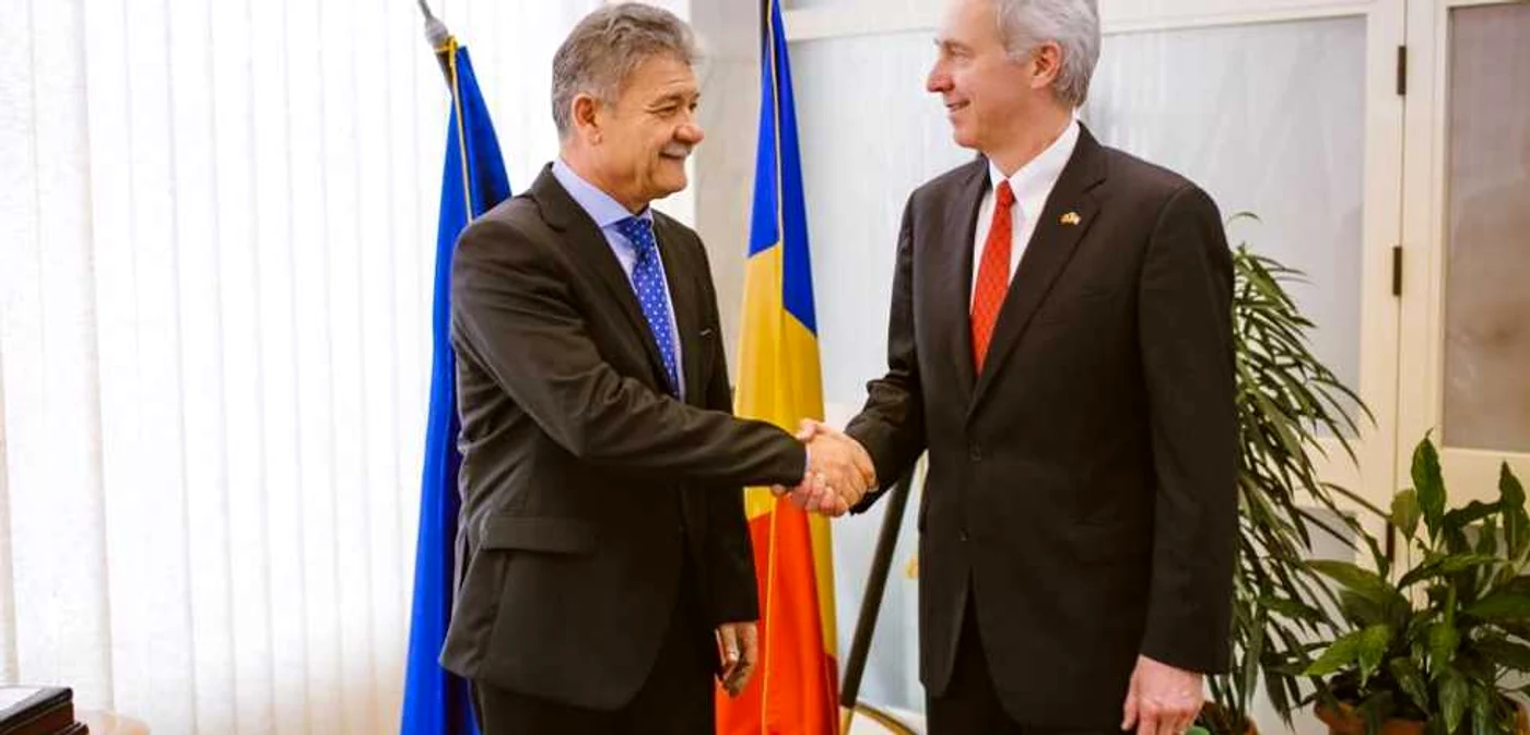 Primarul Mircea Hava şi ambasadorul Hans Klemm