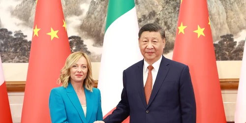 Giorgia Meloni s-a întâlnit cu Xi Jinping la Beijing FOTO @ChinaDaily / X