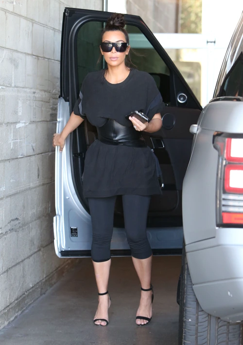 Kim & Khloe Kardashian At Milk Studios jpeg